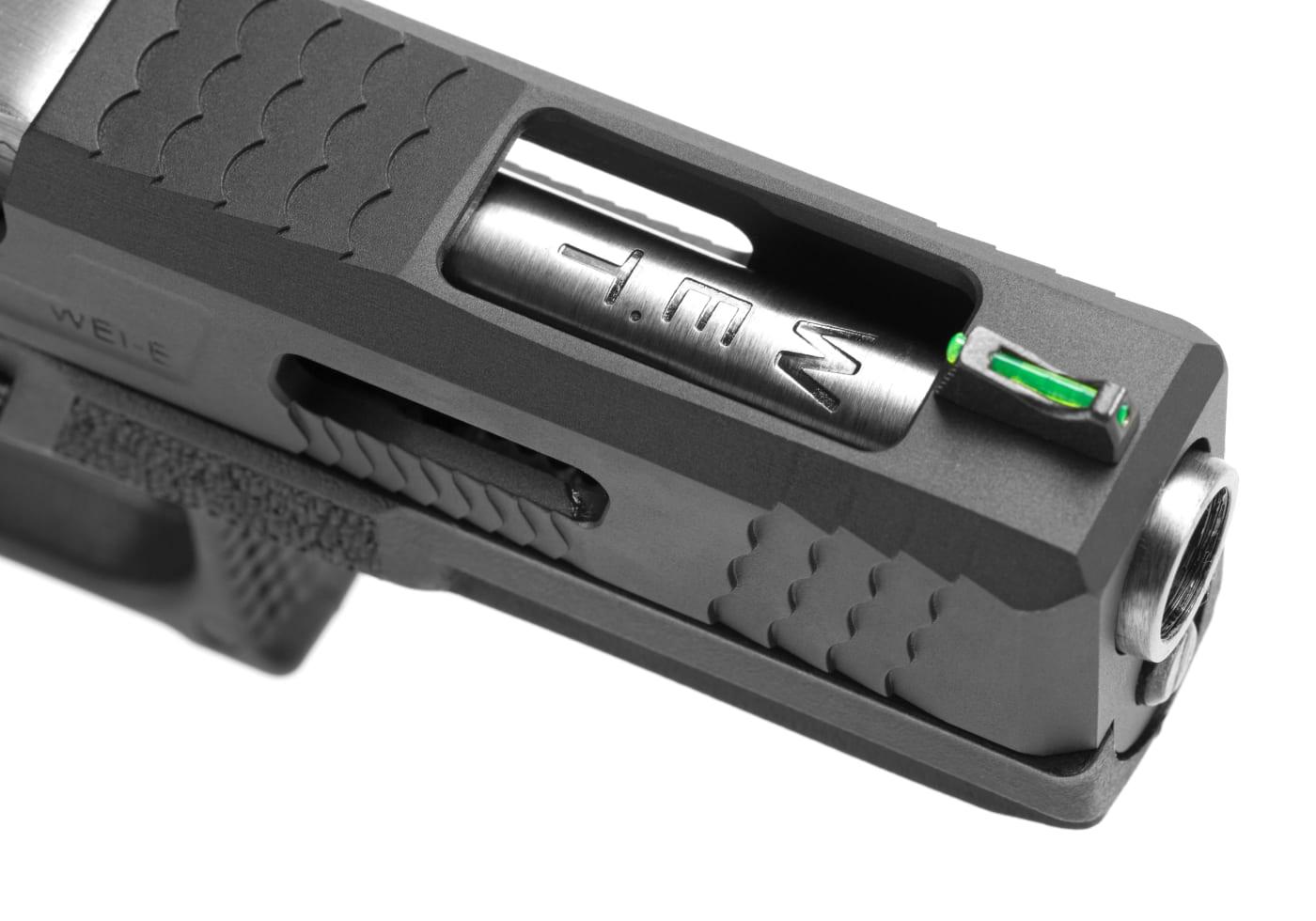 WE G-Force 17 BK Silver Barrel Metal Version GBB Black