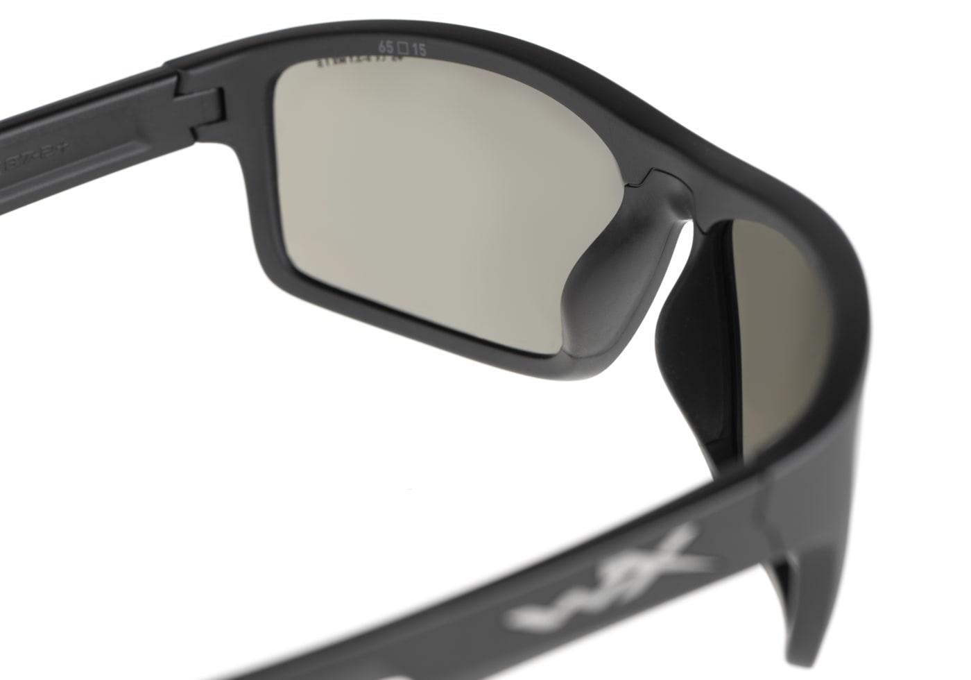 Wiley X WX Peak Silver Flash Black