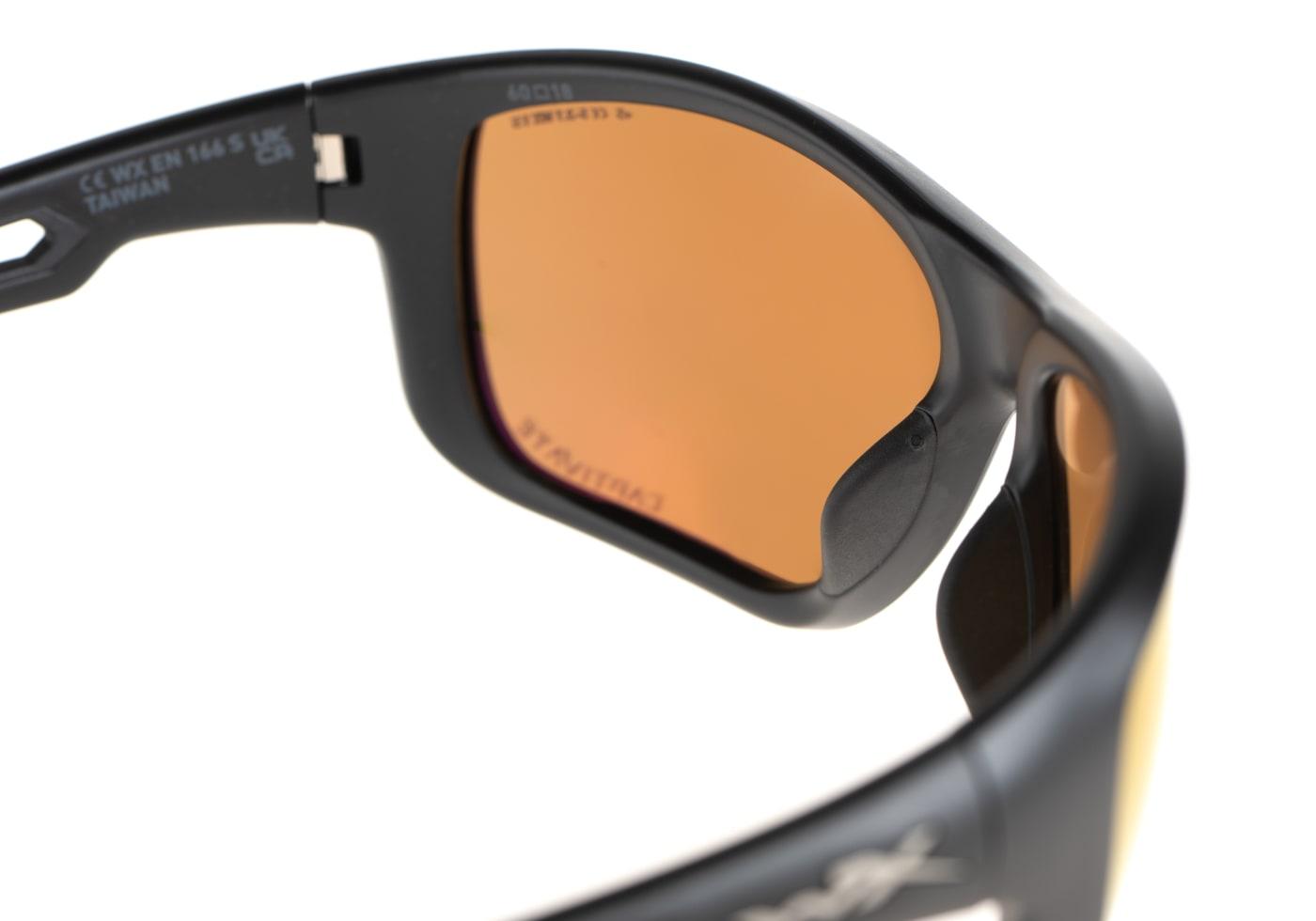 Wiley X WX Aspect Captivate Polarized Bronze Mirror Black