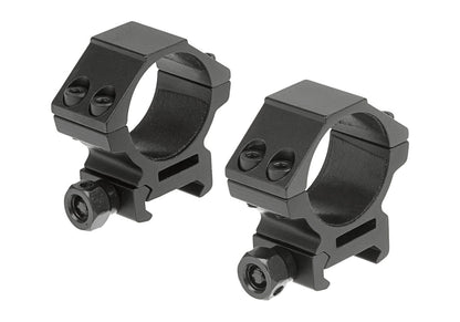 Leapers 30mm Mount Rings Low Black