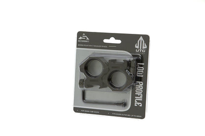 Leapers 30mm Mount Rings Low Black