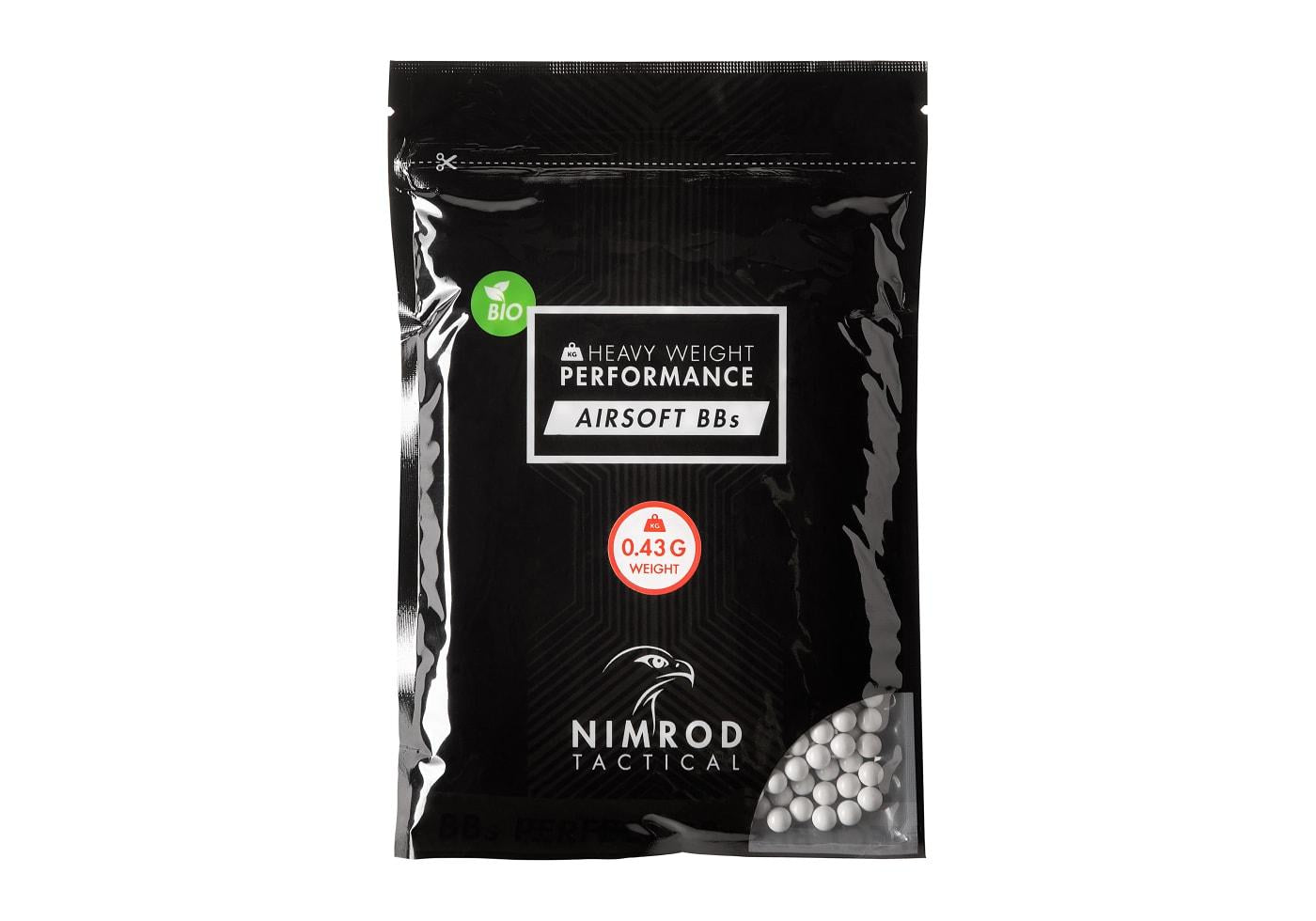 Nimrod 0.43g Bio BB Professional Performance 1000rds Bag White