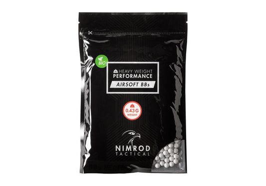 Nimrod 0.43g Bio BB Professional Performance 1000rds Bag White