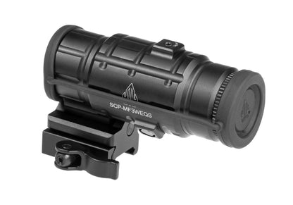 Leapers 3x Flip-to-Side QD Magnifier Adjustable TS Black