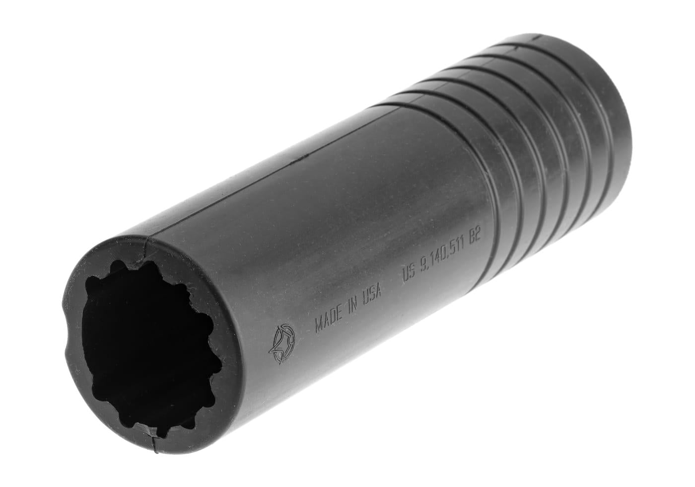 Manta Black 8 x 1.75 Inch ID Large Smooth Suppressor Cover