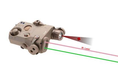 WADSN LA-5C UHP PEQ-15 Green Laser + IR Laser/IR LED Dark Earth
