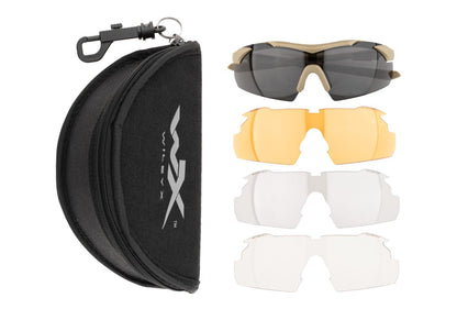 Wiley X WX Vapor 2.5 Comm Grey / Clear / Light Rust Tan