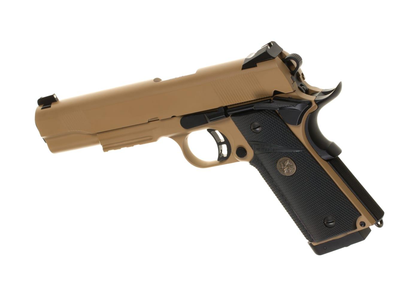 KJW M1911 MEU Full Metal Tan Co2 Pistol Tan