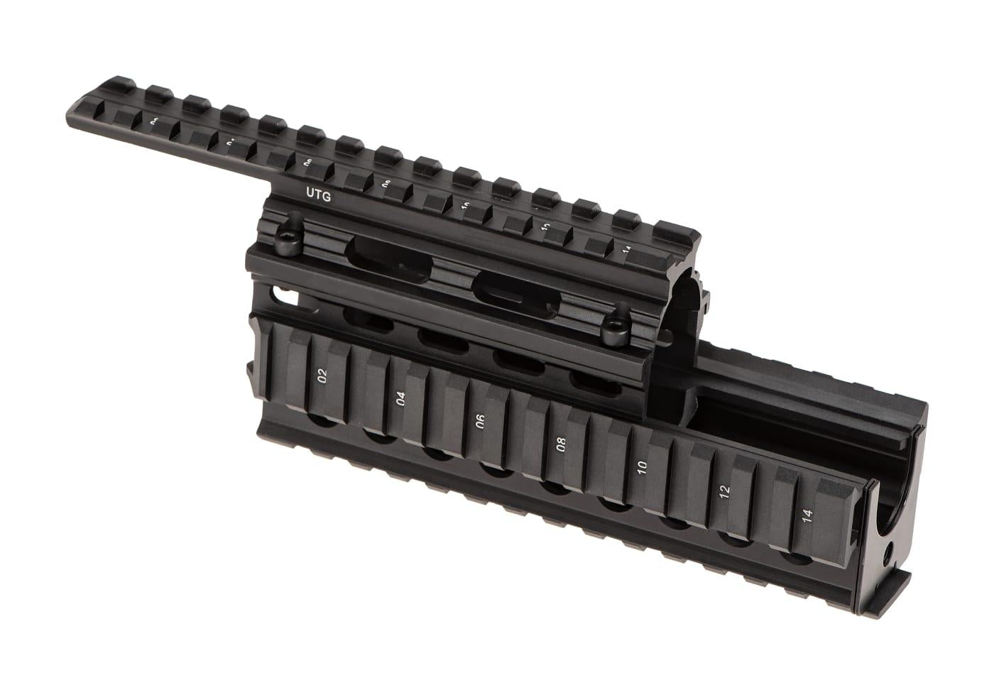 Leapers AK47 Quad Rail Handguard Black