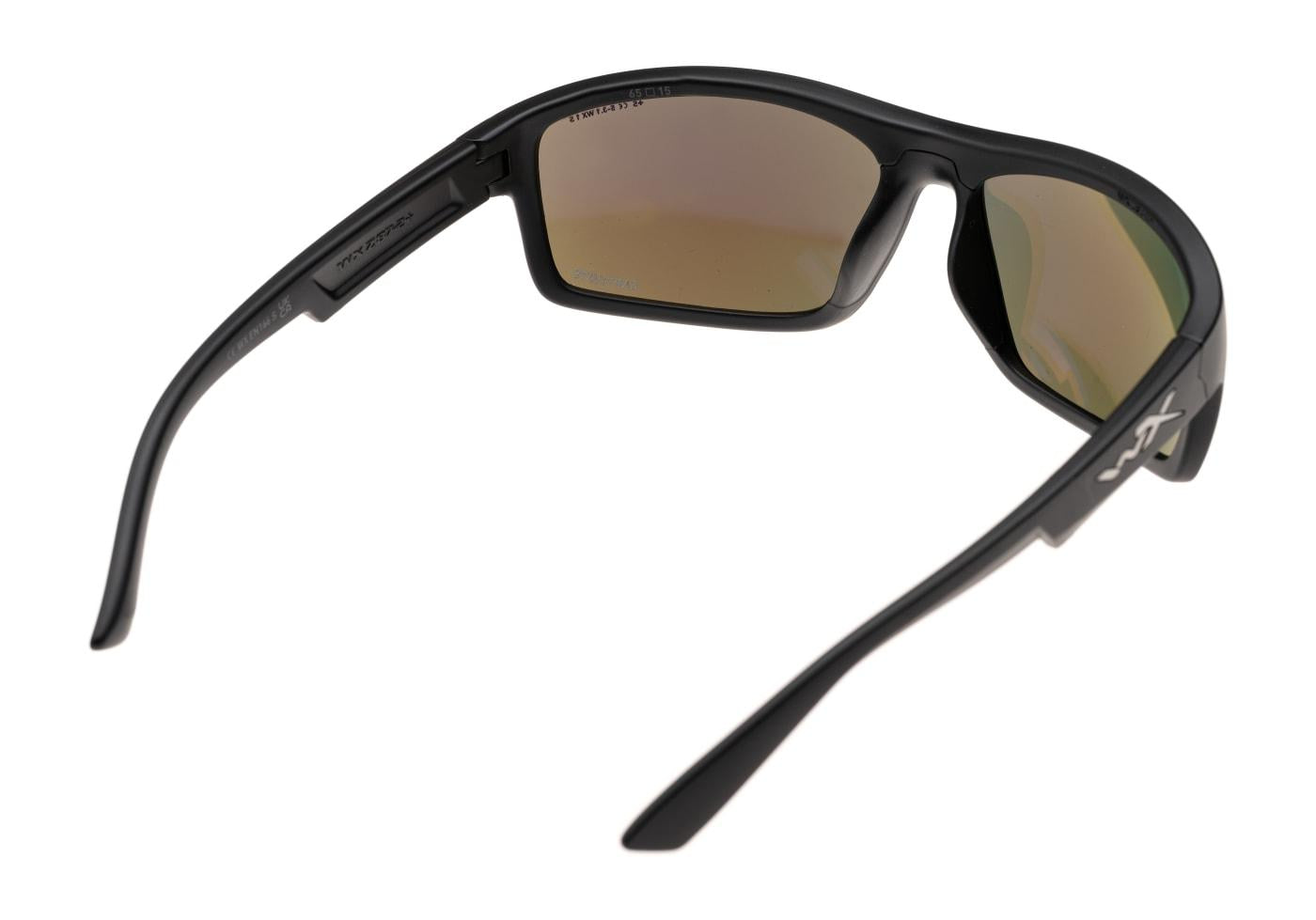 Wiley X WX Peak Captivate Polarized Blue Mirror Black