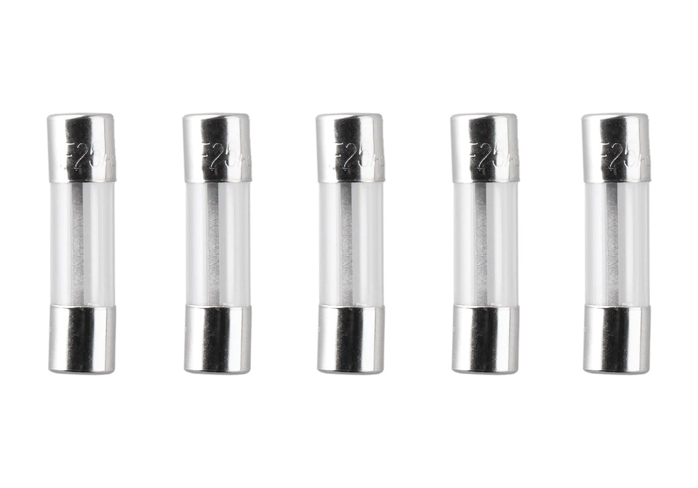 Nimrod Glass Type Fuse 5x20mm 25A 5pcs