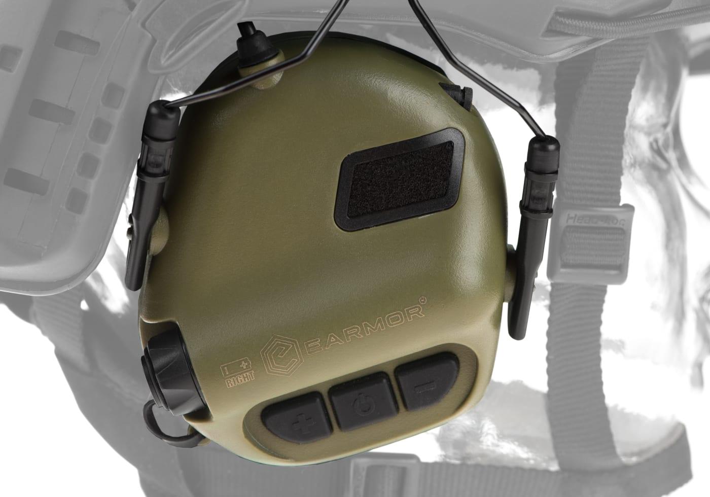Earmor M32H Tactical Communication Hearing Protector FAST Foliage Green