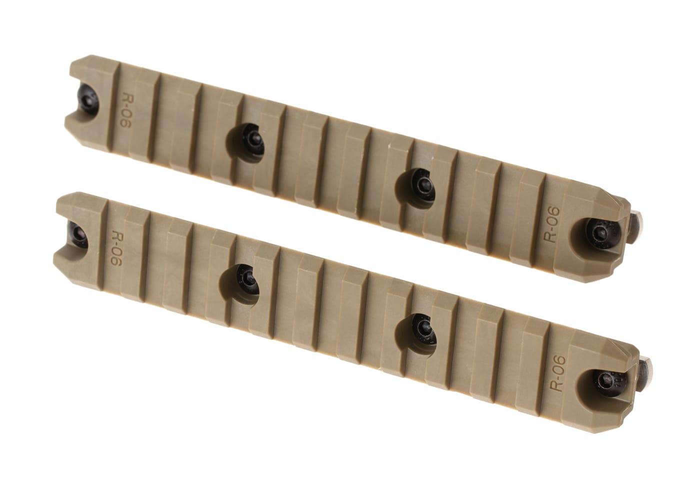 Ares 5 Inch M-LOK Plastic Rail 2-Pack Dark Earth