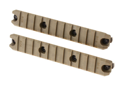 Ares 5 Inch M-LOK Plastic Rail 2-Pack Dark Earth