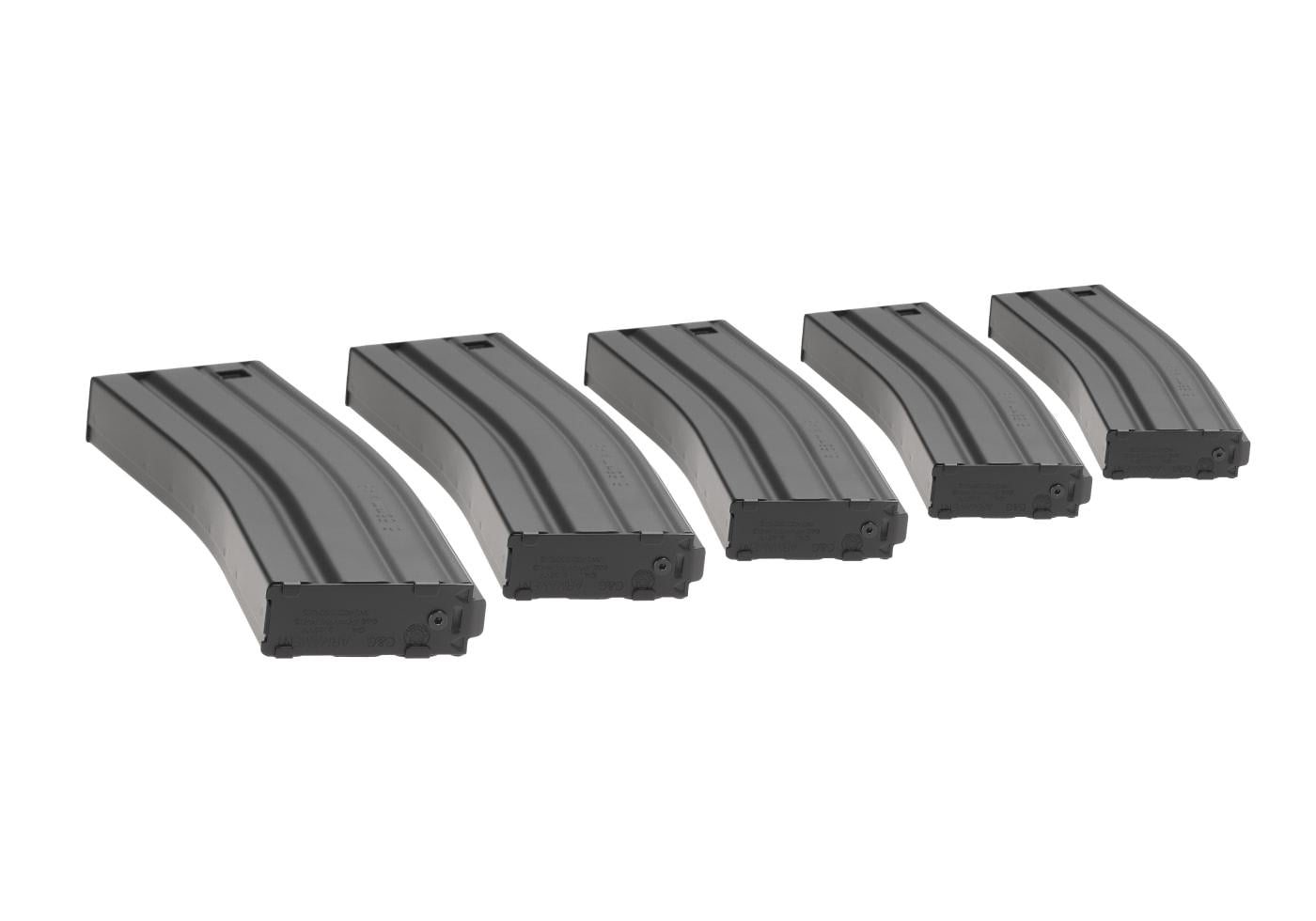 G&G Magazine M4 Midcap 125rds 5pcs Set Black