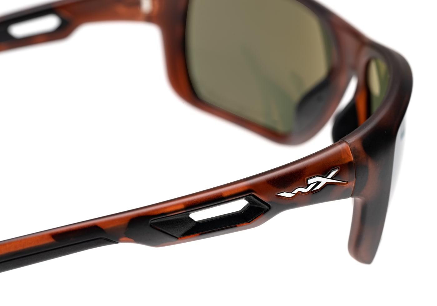 Wiley X WX Aspect Polarized Platinum Flash Brown