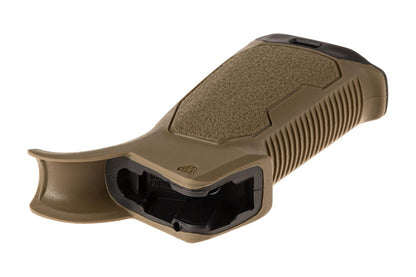 Strike Industries AR Rubber Overmolded Pistol Grip in 15 degree Dark Earth
