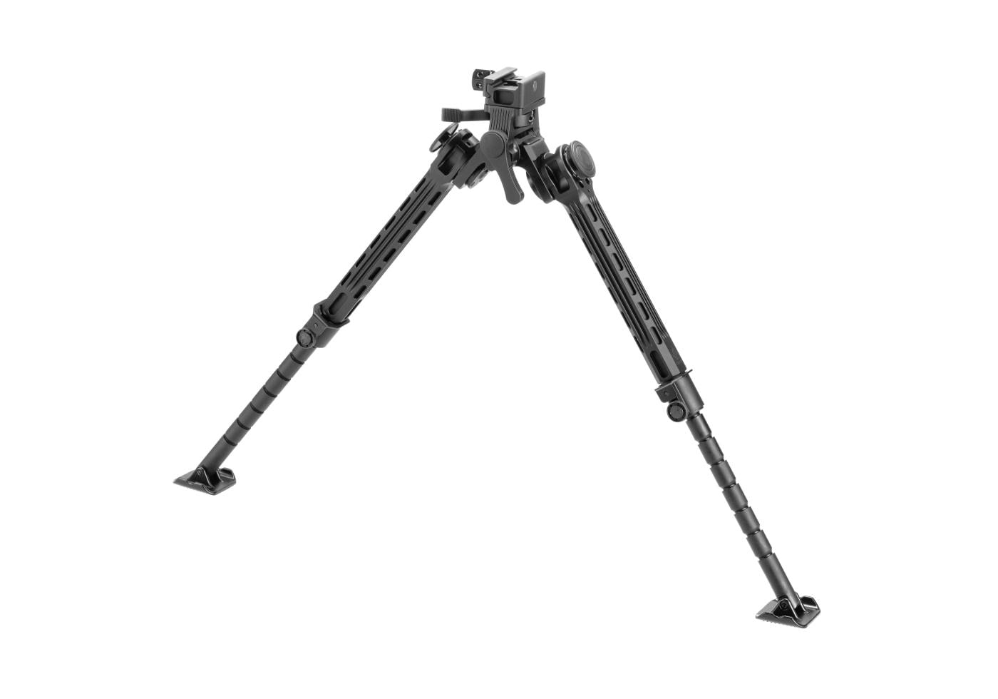Leapers Big Bore Full Stability 9.4-14.0 Inch Center Height Bipod Black