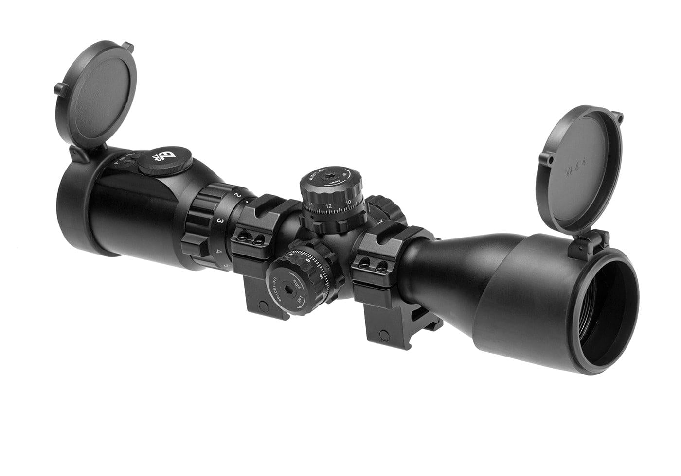 Leapers 2-7x44 30mm LAOIEW Accushot Scout TS Rifle Scope Black
