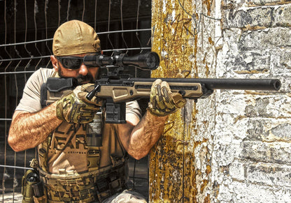 Action Army AAC T10 Bolt Action Sniper Rifle Dark Earth