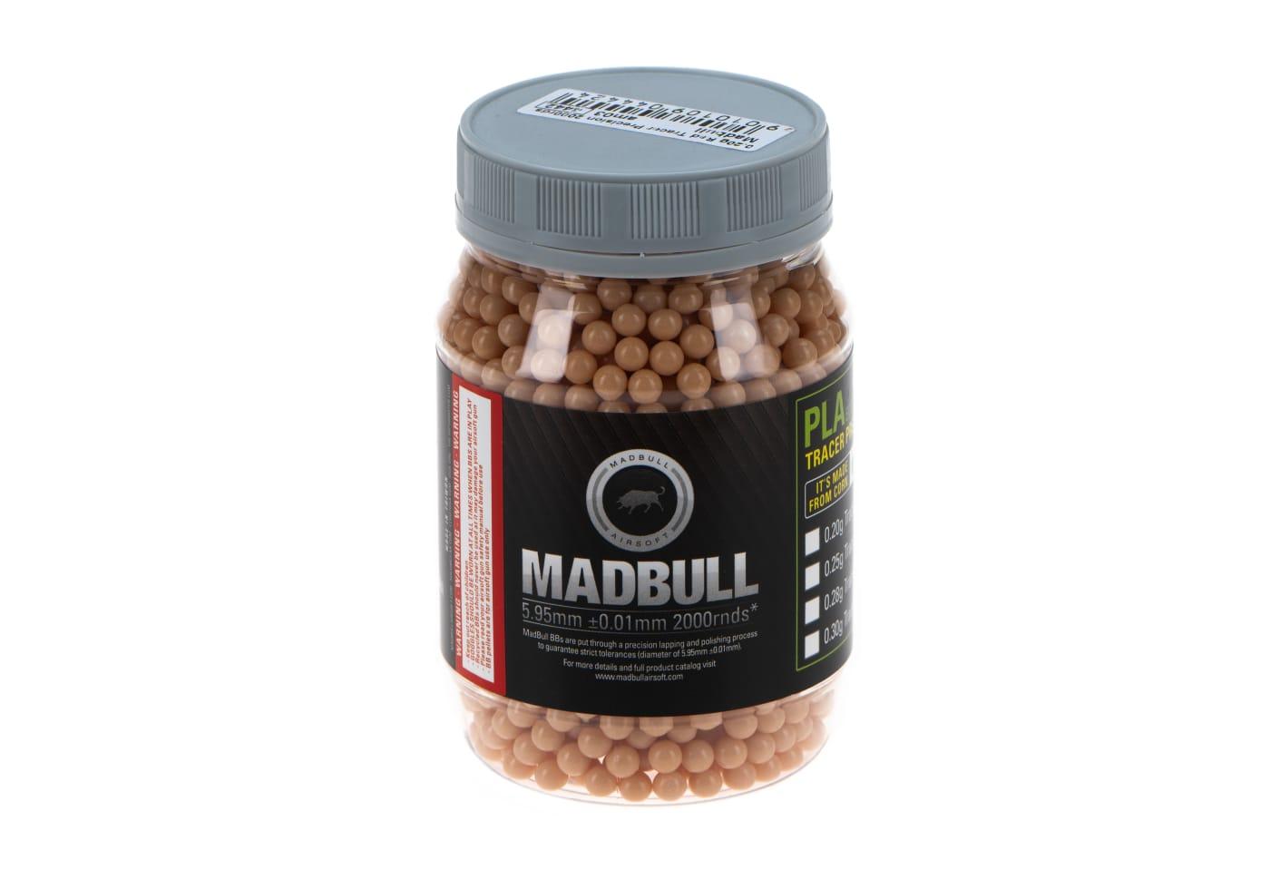 Madbull 0.20g Red Tracer bb's Precision 2000rds