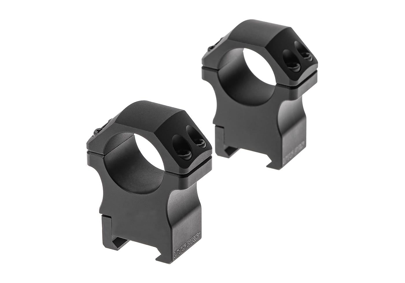 Leapers PRO 25.4 High Profile P.O.I. Picatinny Rings Black Scope Mount