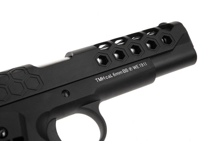WE M1911 Hex Cut Full Metal GBB Black