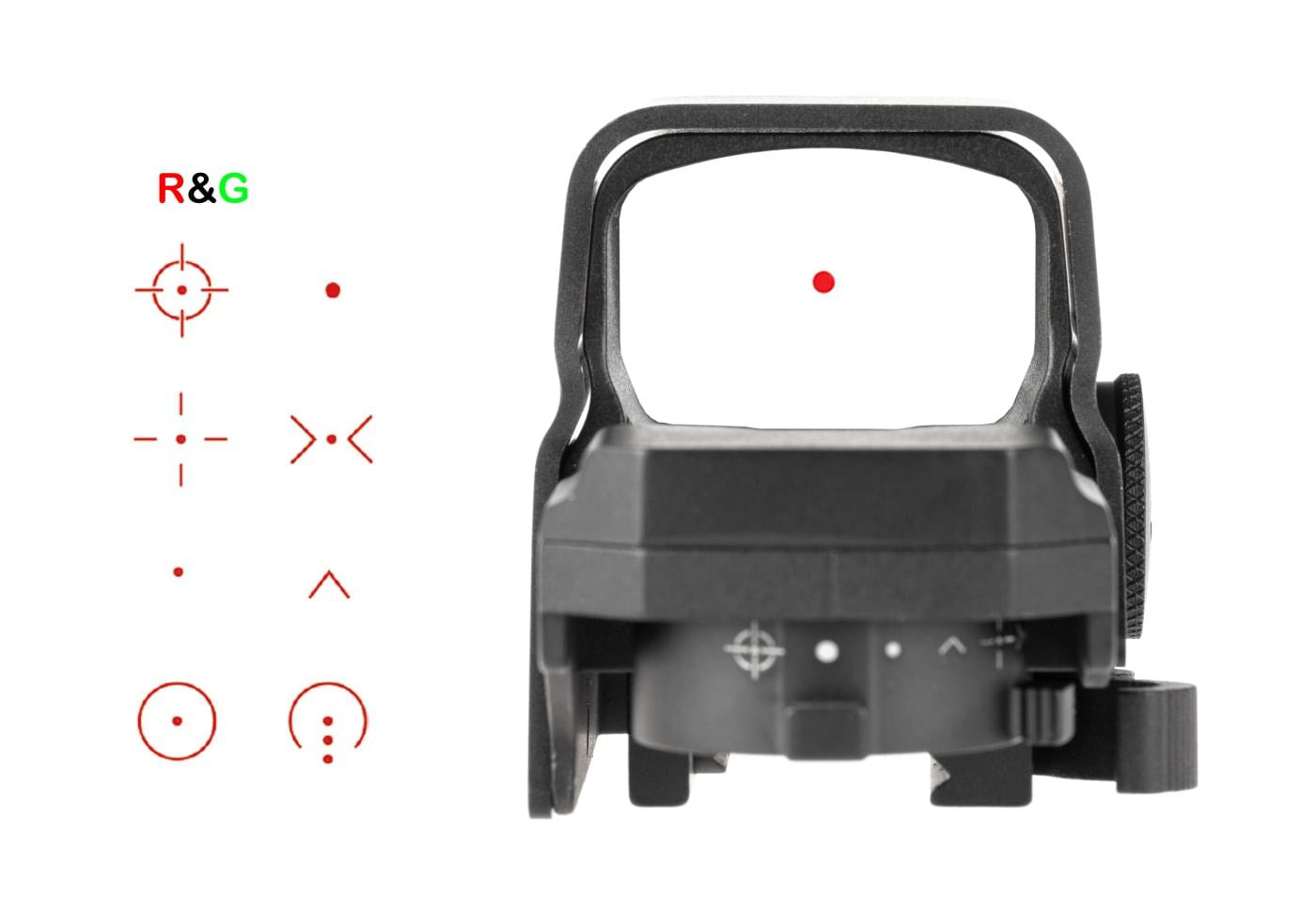 VictOptics SRD 1x27x39 Eight Reticle Red Dot Sight