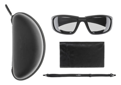 Wiley X WX Boss Silver Flash Grey Black