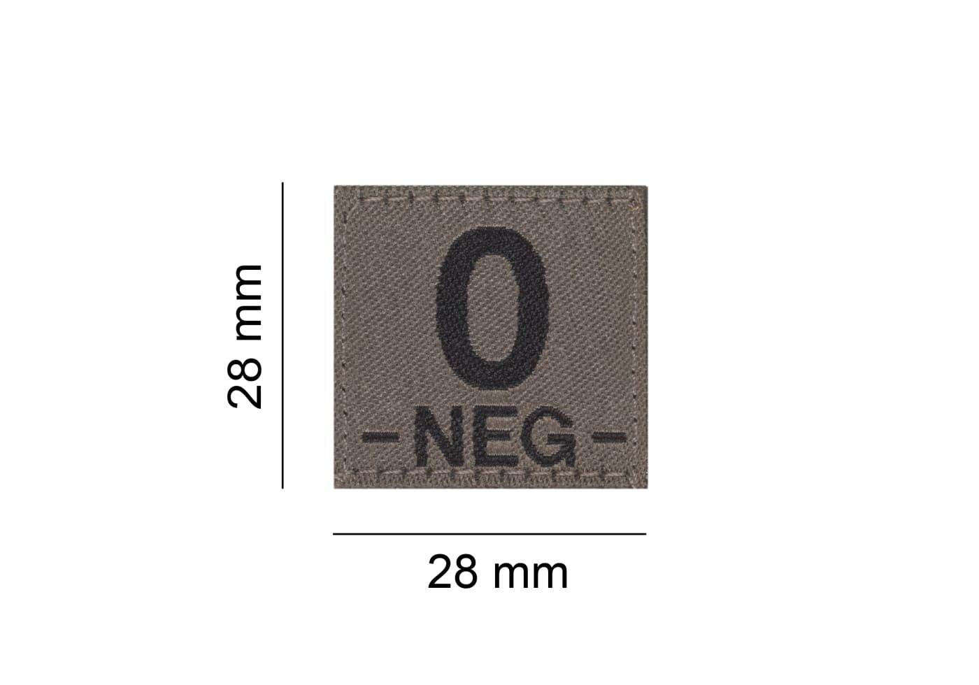 Clawgear 0 Neg Bloodgroup Patch