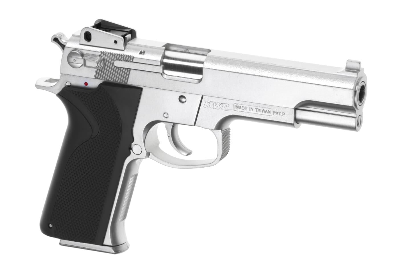 KWC M4505 Silver Springer Pistol Gun Silver 6mm Airsoft