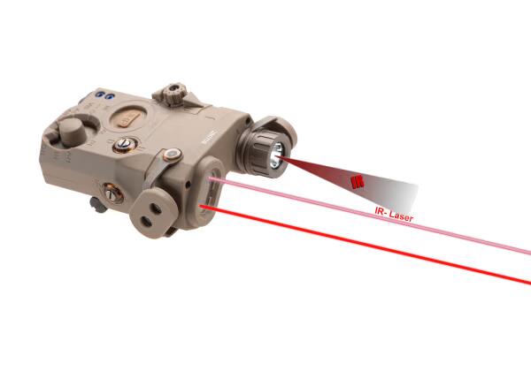 WADSN LA-5C UHP PEQ-15 Red Laser + IR Laser/IR LED Dark Earth