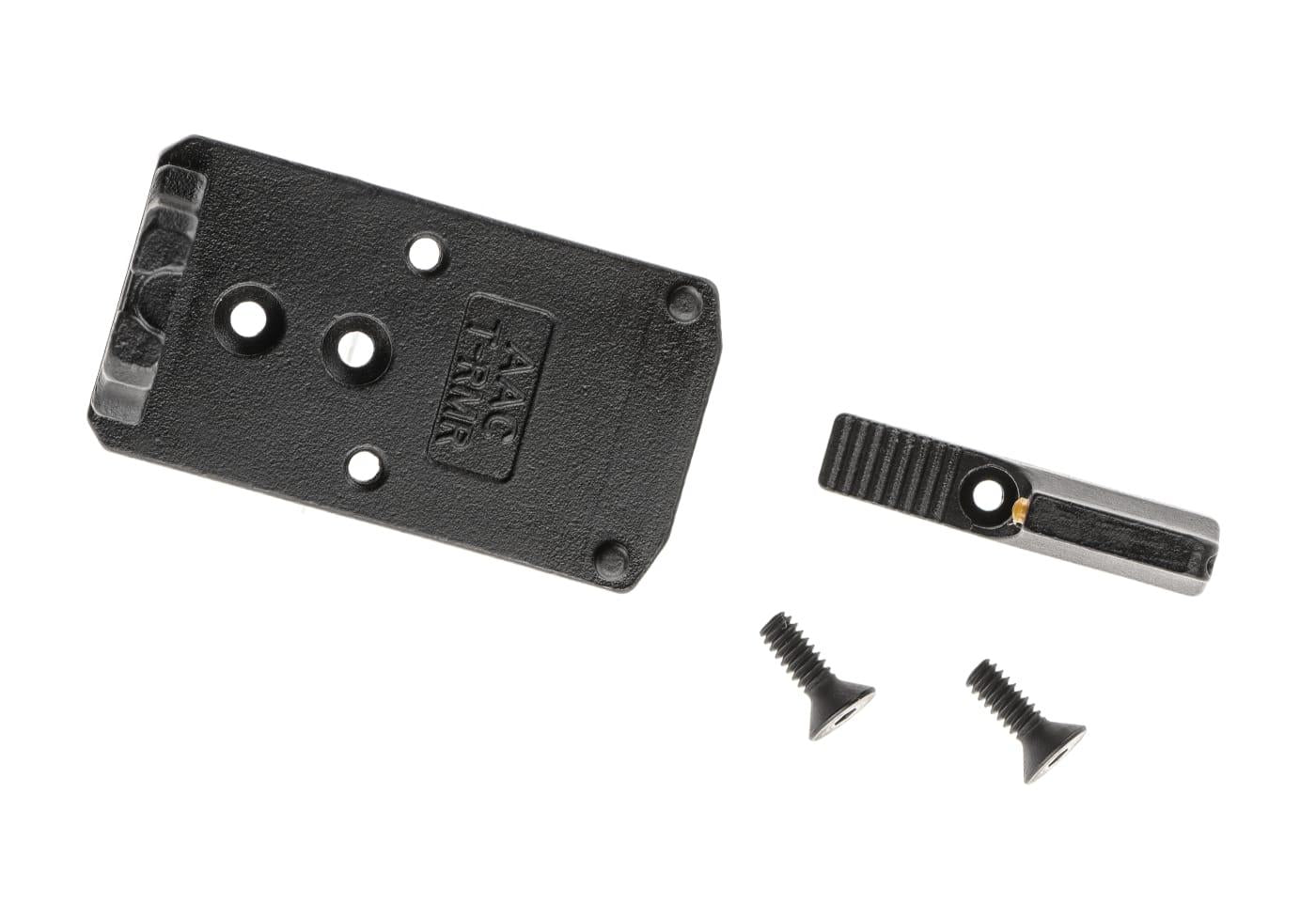 Action Army AAP01 Steel RMR Adapter & Front Sight Set Black