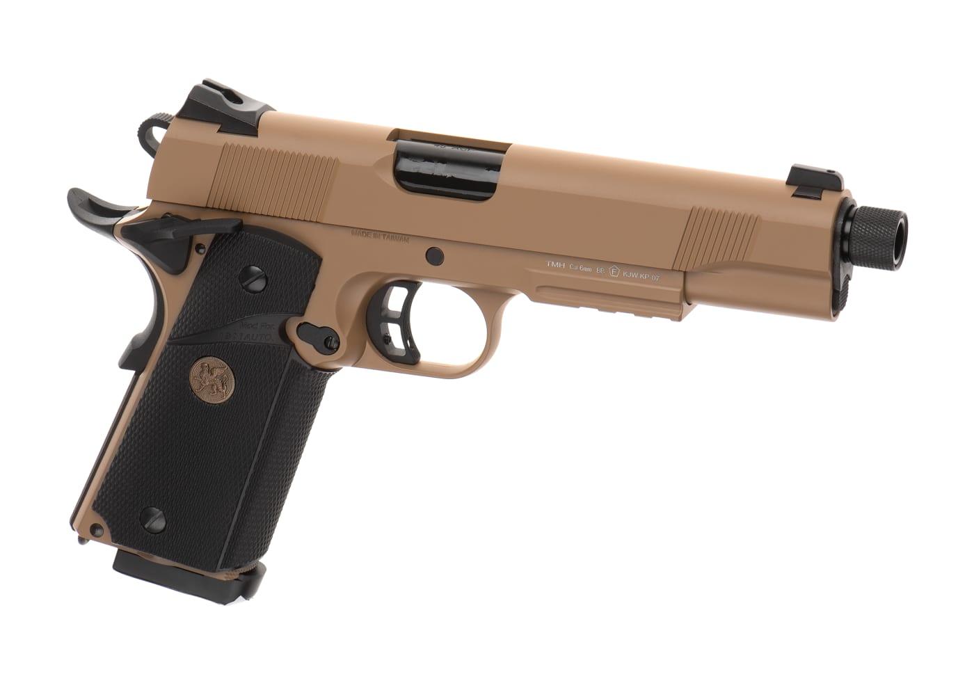 KJW M1911 MEU TBC Full Metal GBB Pistol Tan