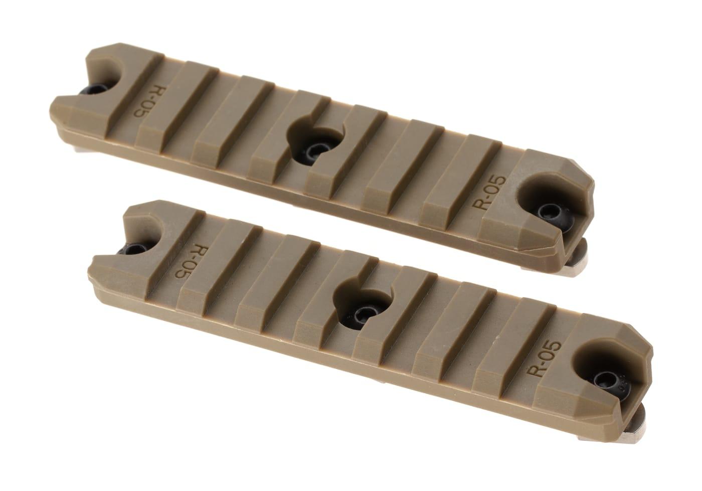 Ares 3.5 Inch M-LOK Plastic Rail 2-Pack Dark Earth
