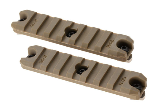 Ares 3.5 Inch M-LOK Plastic Rail 2-Pack Dark Earth