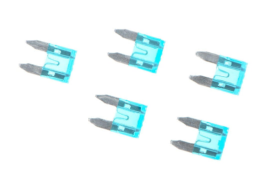 Nimrod Airsoft AEG Mini Type Fuse 15A 5pcs Blue