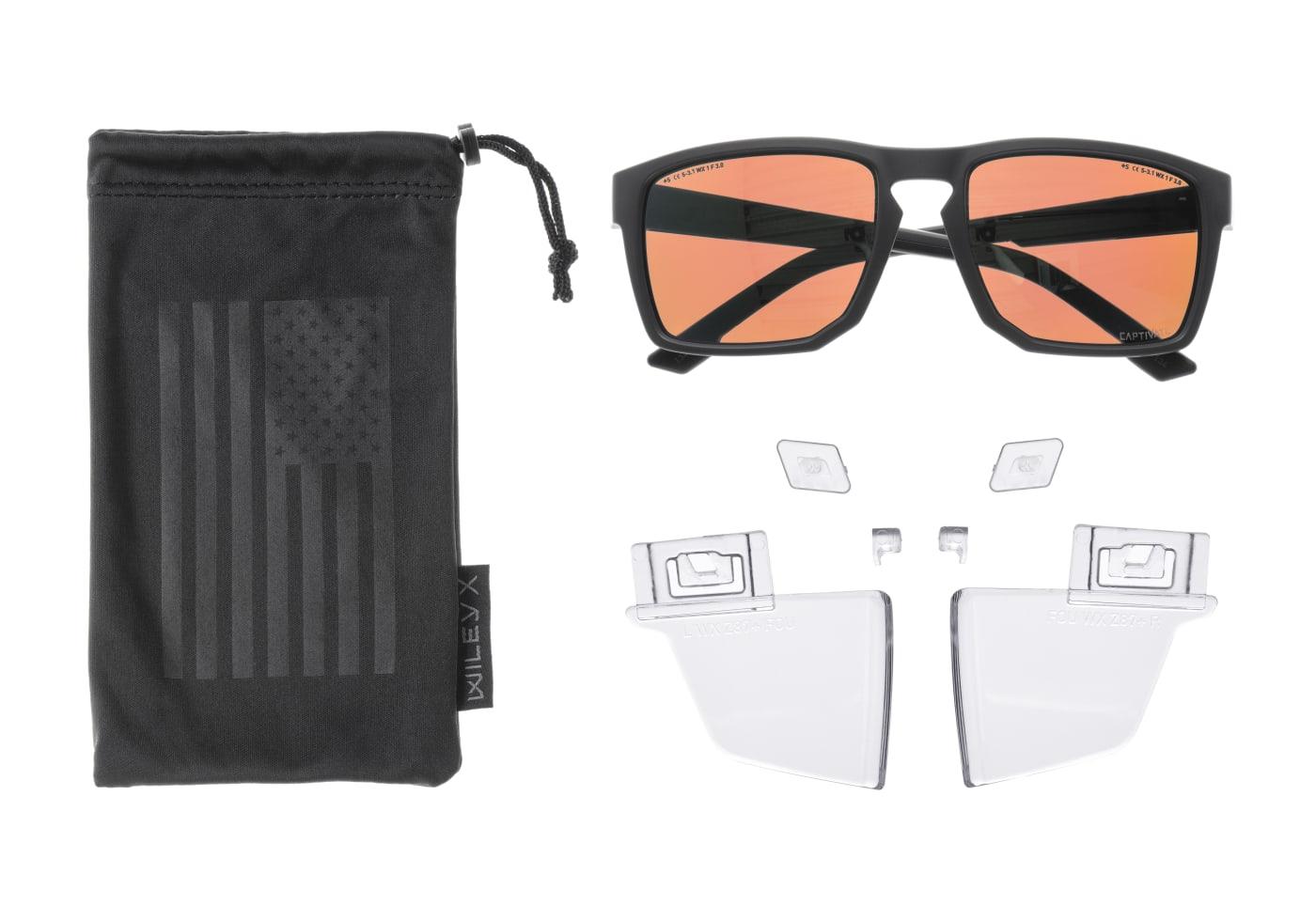 Wiley X WX Founder Polarized Amber Graphite