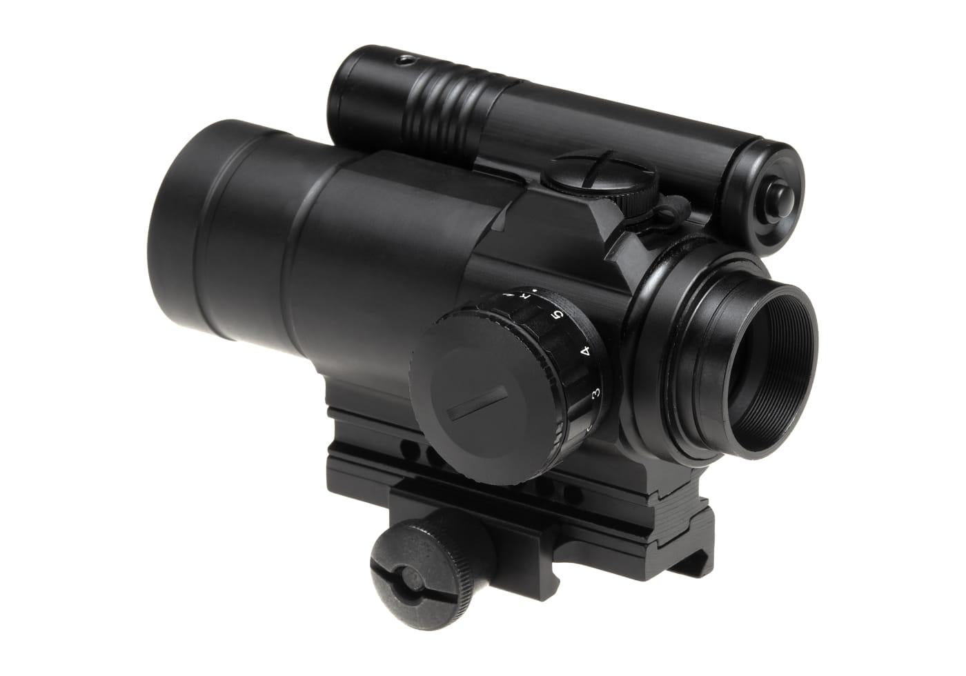 Aim-O M4 Red Dot with Laser Black