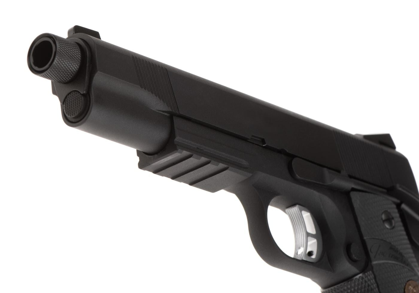 KJW M1911 MEU TBC Full Metal GBB Pistol Black