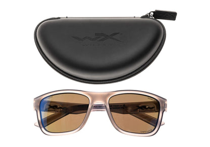 Wiley X WX Ovation Captivate Polarized Blue Mirror Transparent