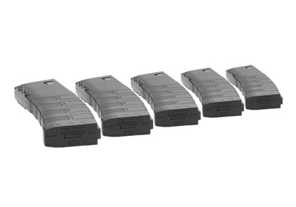 G&G Magazine M4 Midcap Plastic 120rds 5pcs Box Set Black
