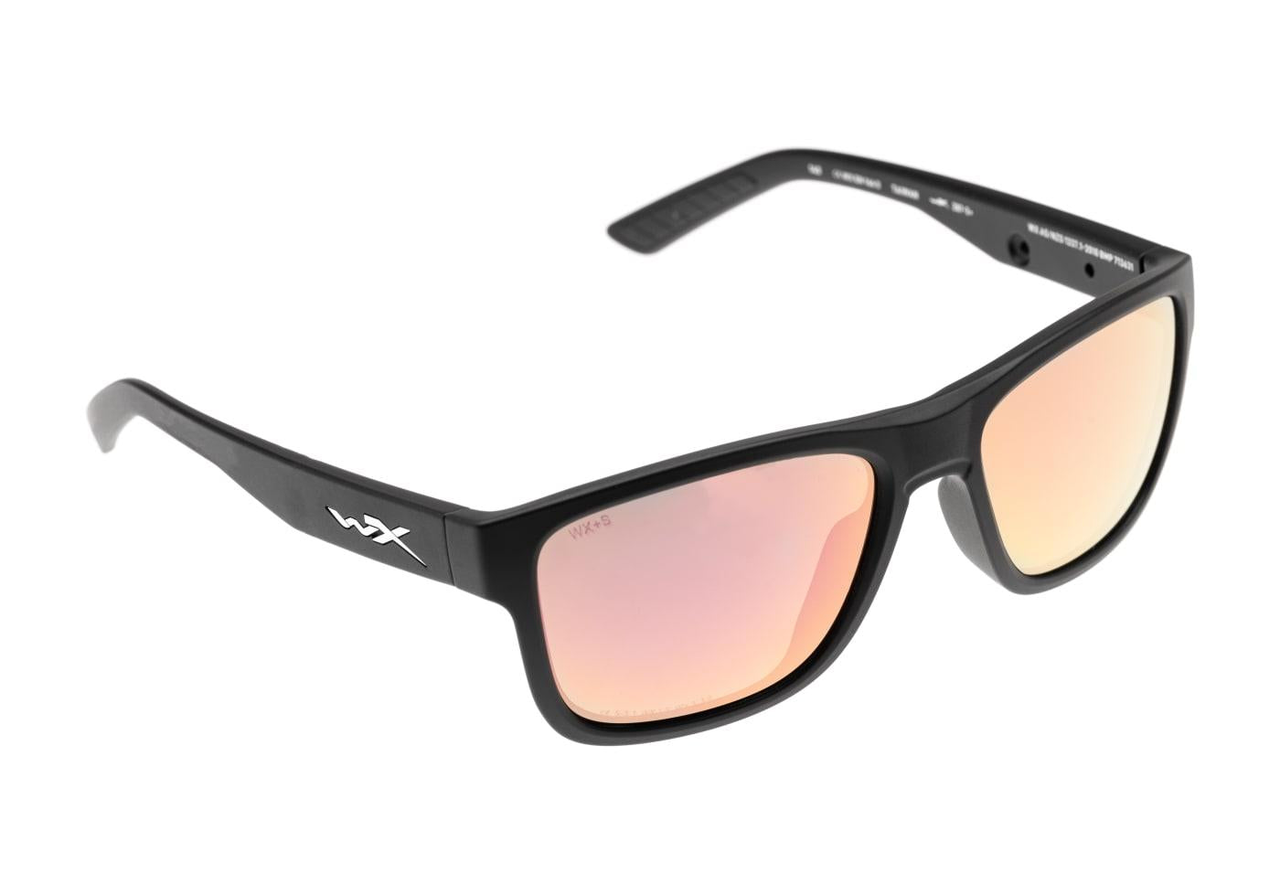 Wiley X WX Ovation Captivate Polarized Rose Gold Mirror Black