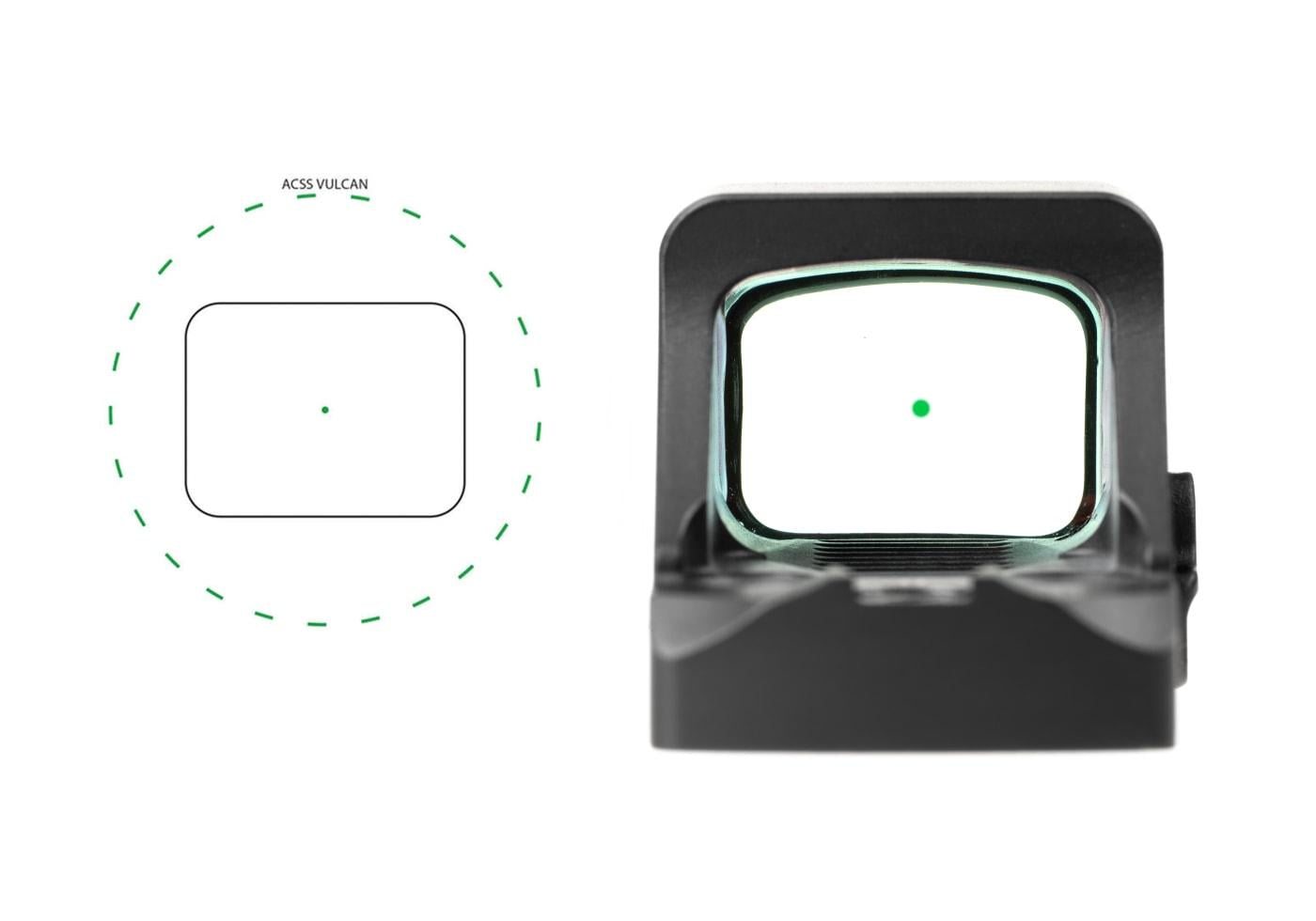 Holosun HE507-GR-X2 Compact Pistol Green Dot Sight ACSS Vulcan Black