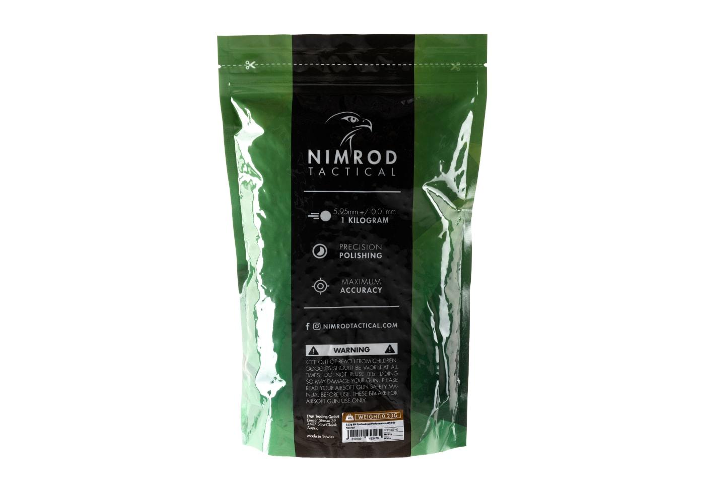 Nimrod 0.23g Airsoft BB's Professional Performance 4350rds White