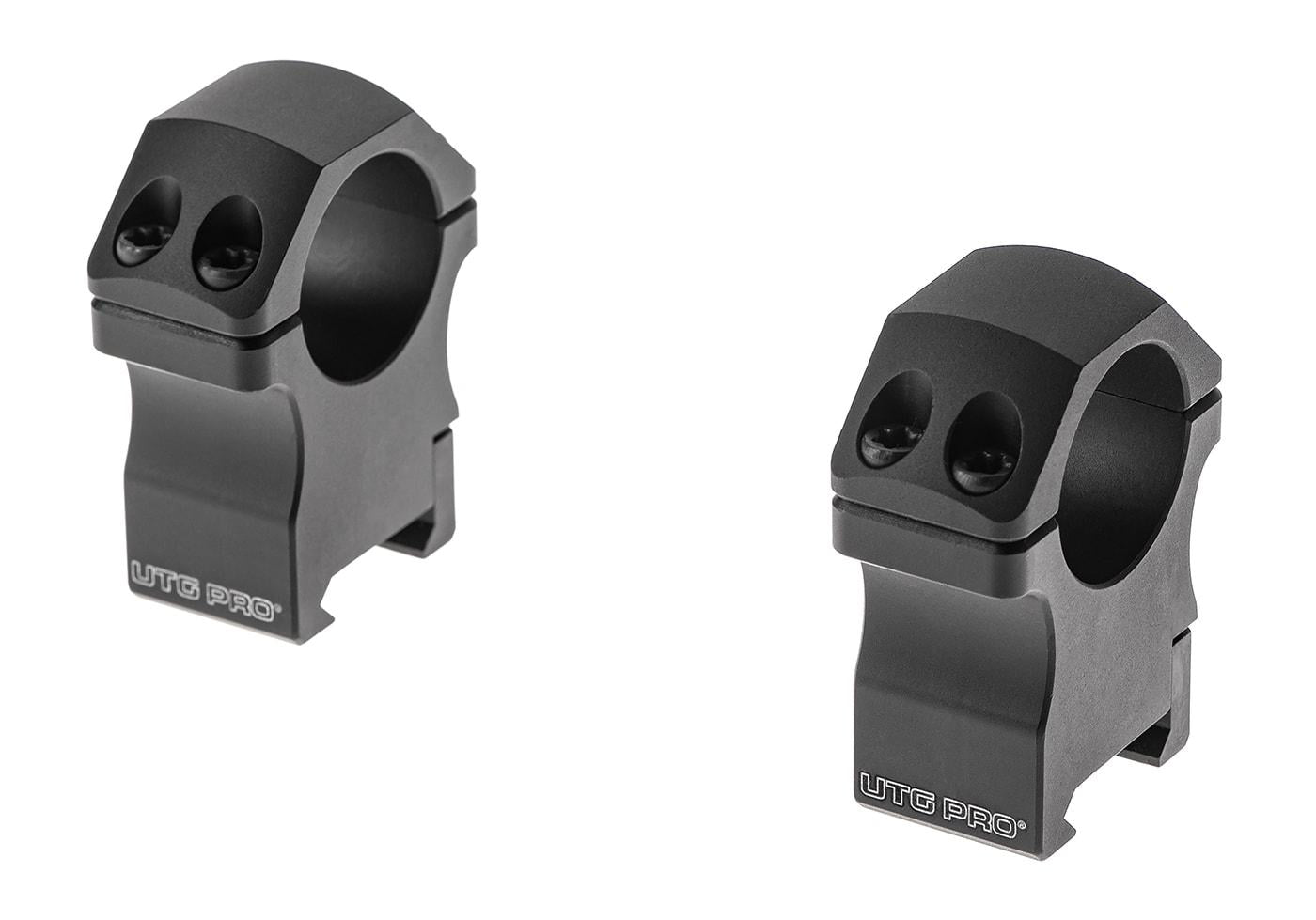 Leapers PRO 25.4 High Profile P.O.I. Picatinny Rings Black Scope Mount
