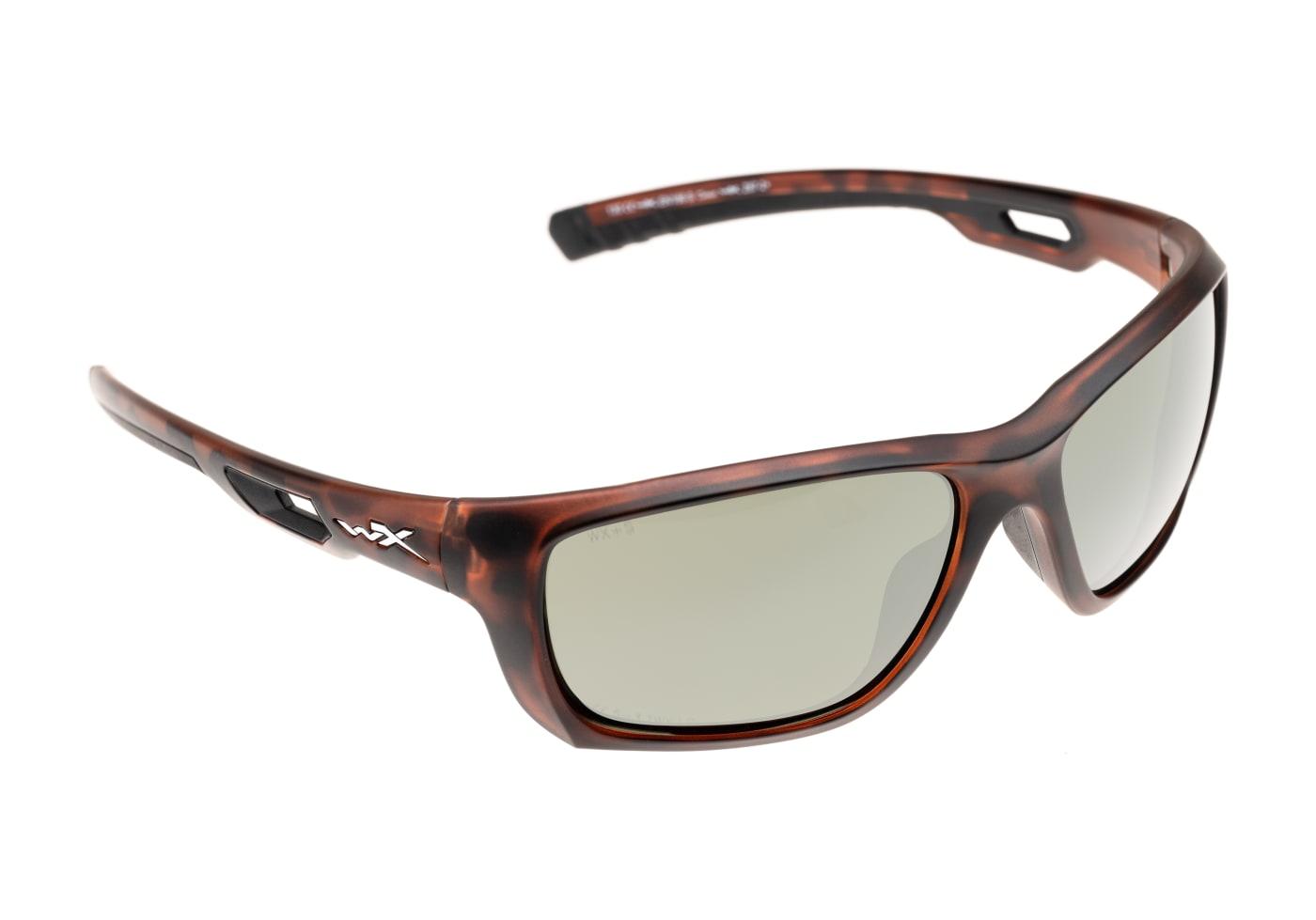 Wiley X WX Aspect Polarized Platinum Flash Brown