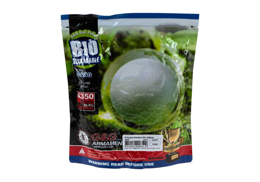 G&G 0.23g Bio Precision BBs 4350rds White