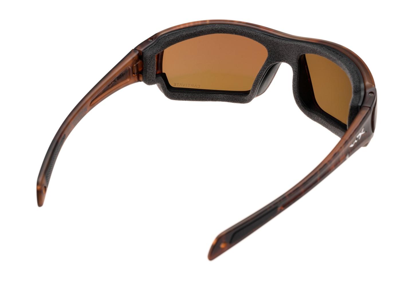 Wiley X WX Breach Captivate Polarized Bronze Mirror Brown