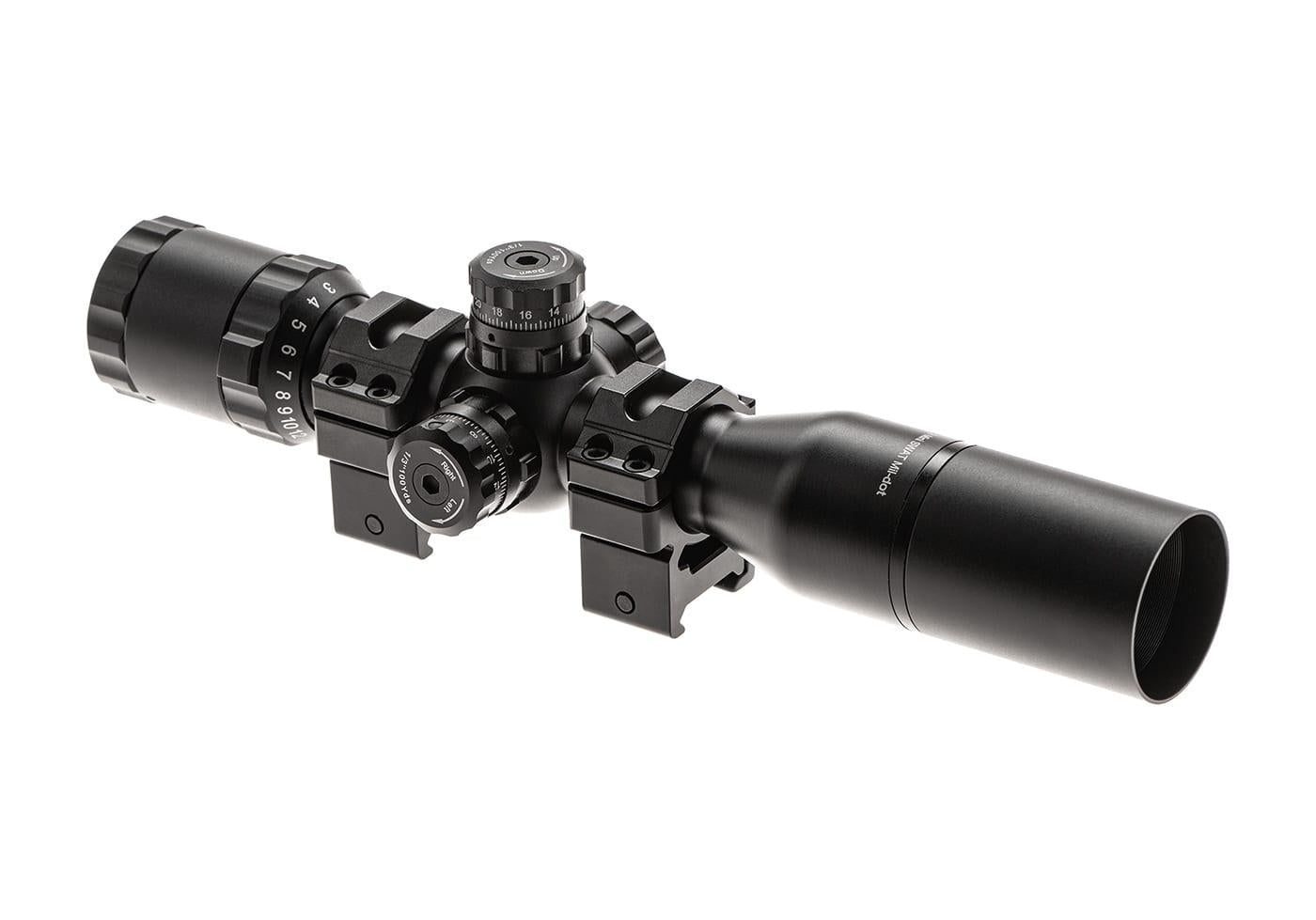 Leapers BugBuster 3-12X32 Rifle Scope Side AO Mil-Dot With QD Rings Black